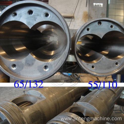 55/120 conical twin screw and barrel for extruders